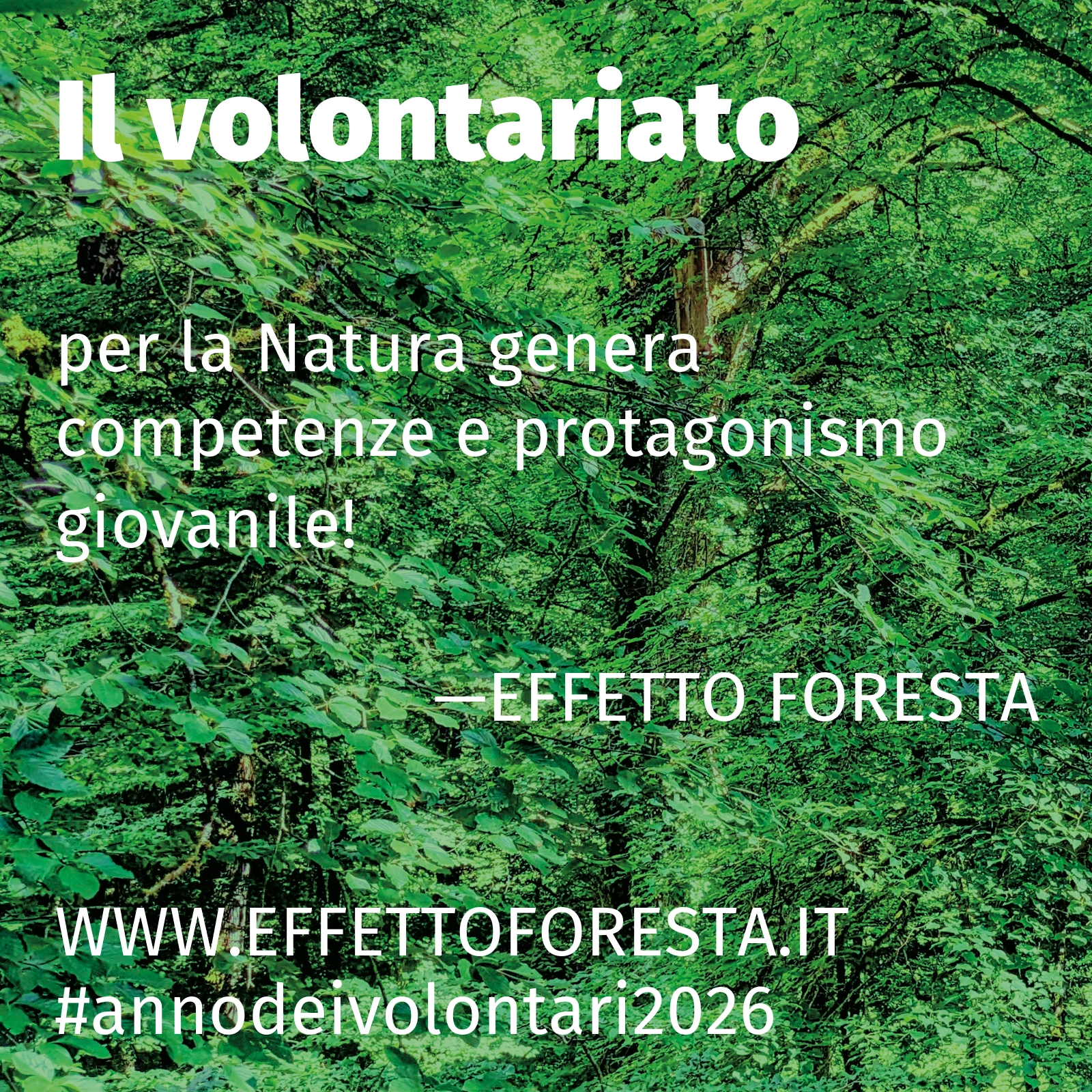 per la Natura genera competenze e protagonismo giovanile!