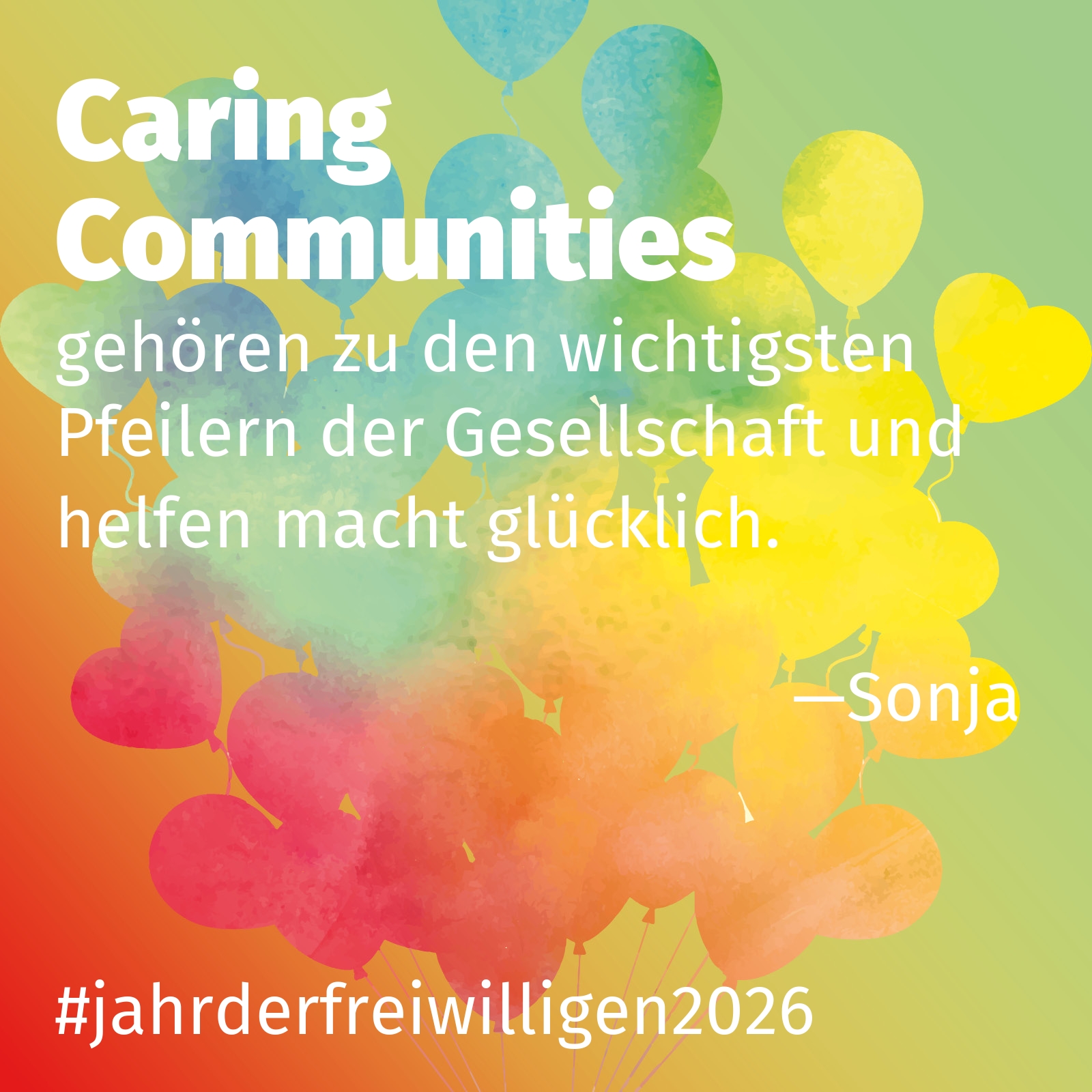 gehören zu den wichtigsten Pfeilern der Gesellschaft und helfen macht glücklich.