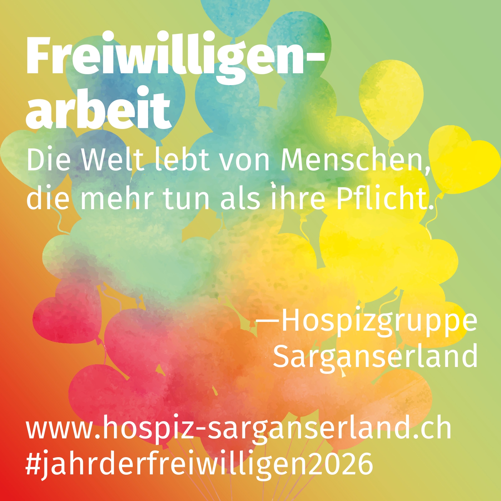 Die Welt lebt von Menschen, die mehr tun als ihre Pflicht.