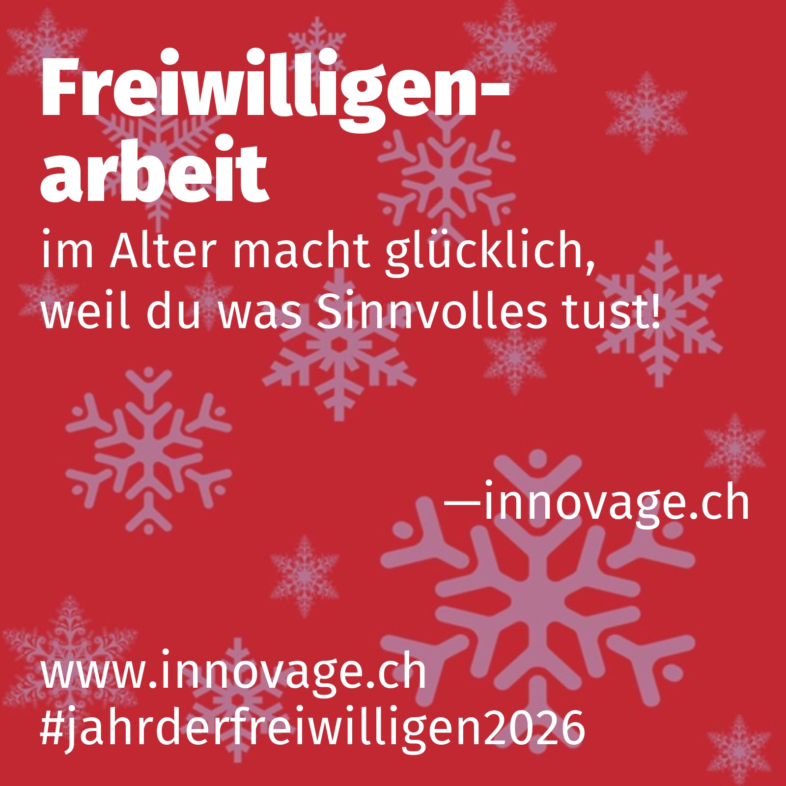 im Alter macht glücklich, weil du was Sinnvolles tust!