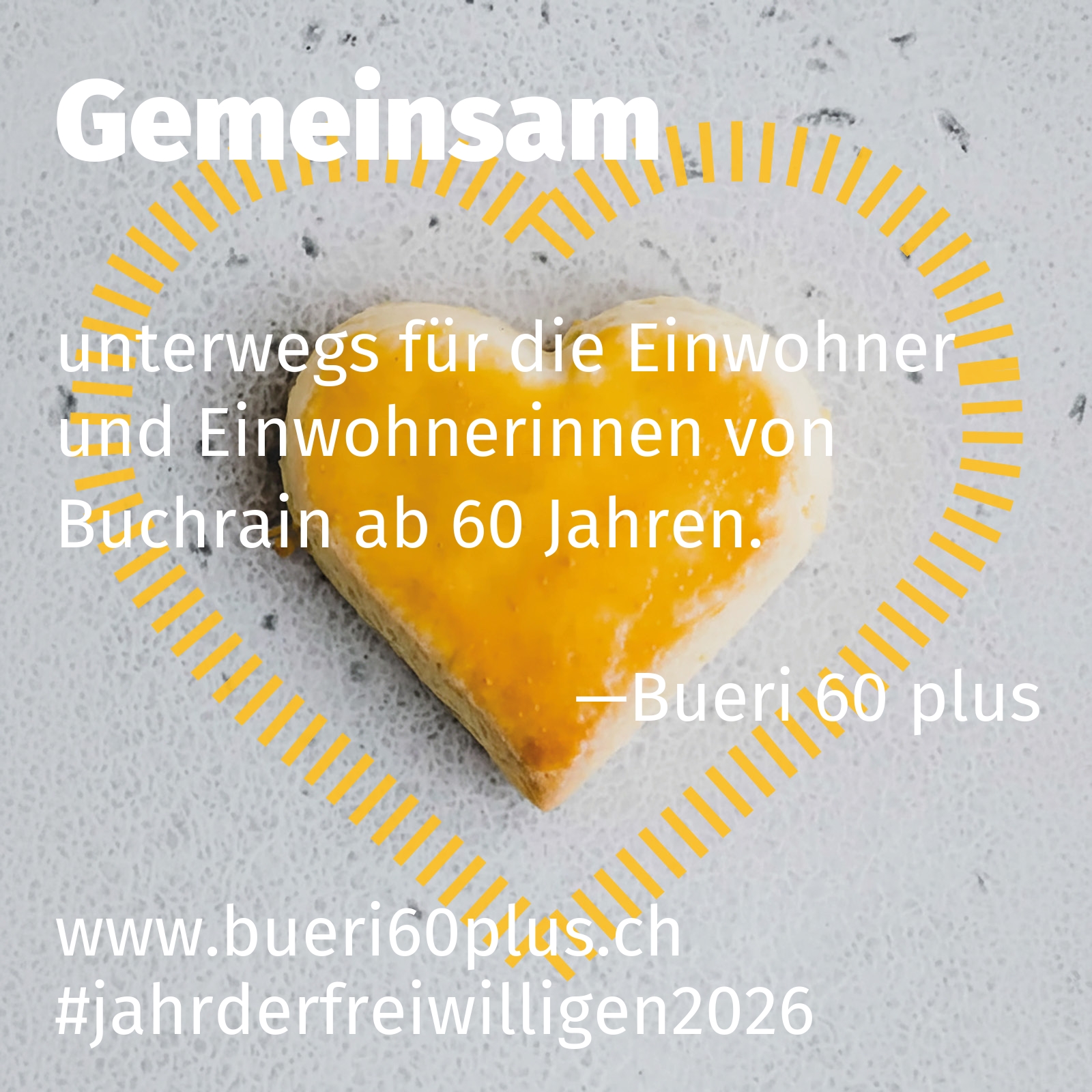 unterwegs für die Einwohner und Einwohnerinnen von Buchrain ab 60 Jahren.