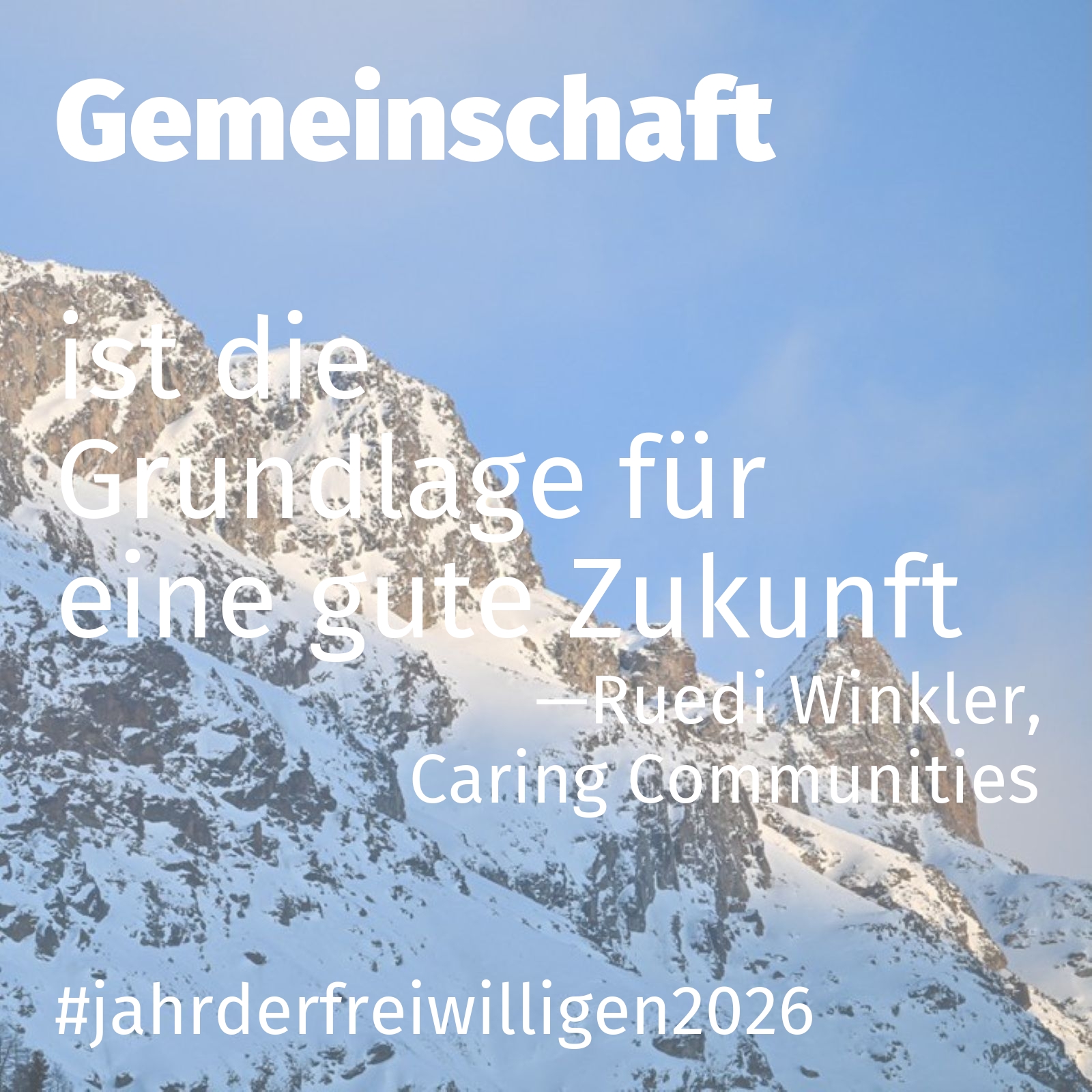 ist die Grundlage für eine gute Zukunft