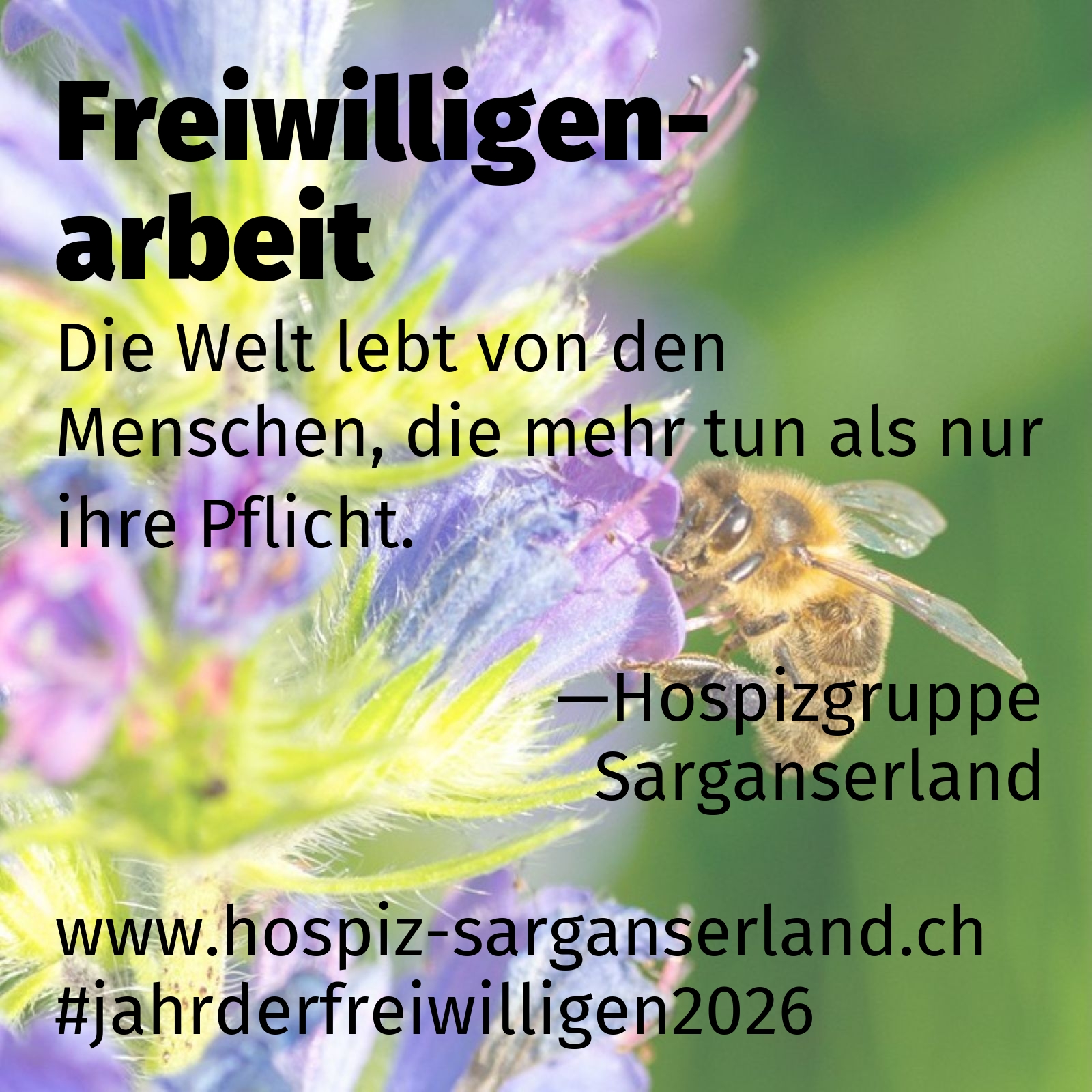 Die Welt lebt von den Menschen, die mehr tun als nur ihre Pflicht.